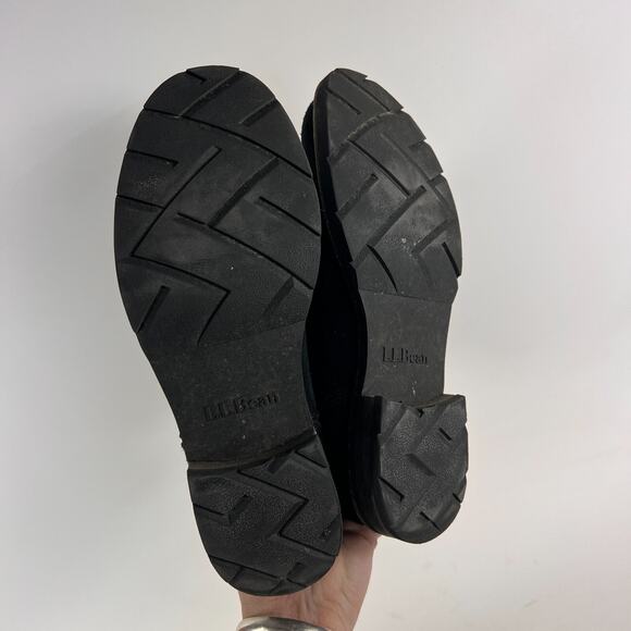 L.L Bean East Point Chelsea boots women's size 7 black leather ankle booties - Picture 8 of 11